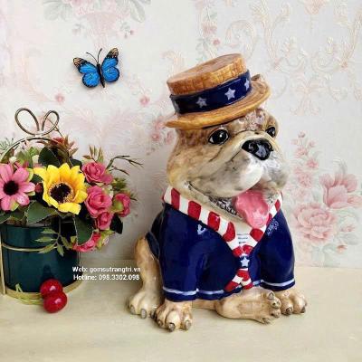Tượng chó sứ cao cấp